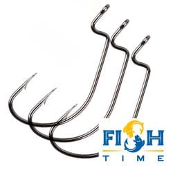 Крючки FishTime Offset 1/0, 5 шт