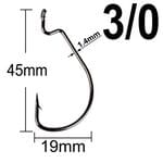 Крючки FishTime Offset 3/0, 5 шт